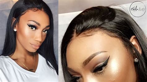 HAIR | GLUELESS LACE FRONTAL WIG INSTALLATION! [Video] - Black Hair ...