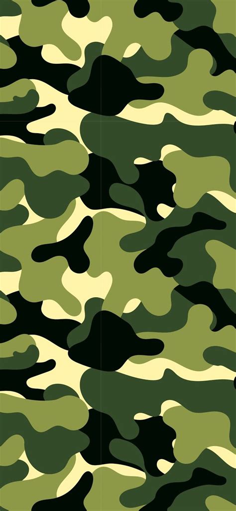 the camouflage pattern is green and black