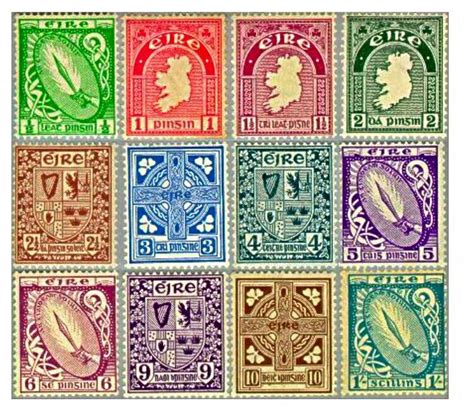 Pin by Kitty Q on Eire Stamps | Irish symbols, Postage stamps, Rare stamps