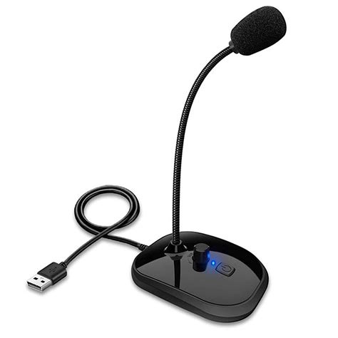 pekdi SK-30 USB Desktop Microphone with Mute Button Volume Adjustment ...