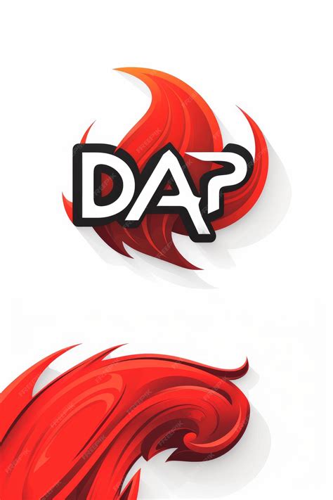 Premium AI Image | Modern Sticker Dap Logo Vector on a White Background