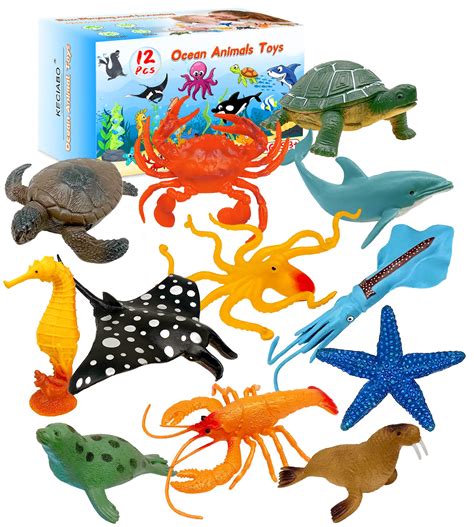 Toy Sea Animals Of The World Sea Creature Series Assorted Sizes, Shapes ...