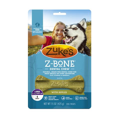 Zuke's Z-Bones Clean Apple Crisp Dog Treats, 6 Ct - Walmart.com