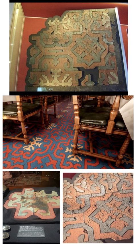 Titanic dining room linoleum floor tiles. Bottom left is from Titanic ...