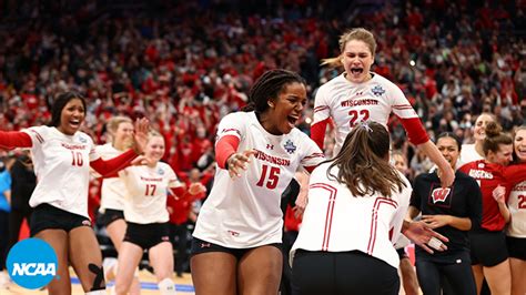 Wisconsin wins the 2021 women's volleyball championship in a five-set ...