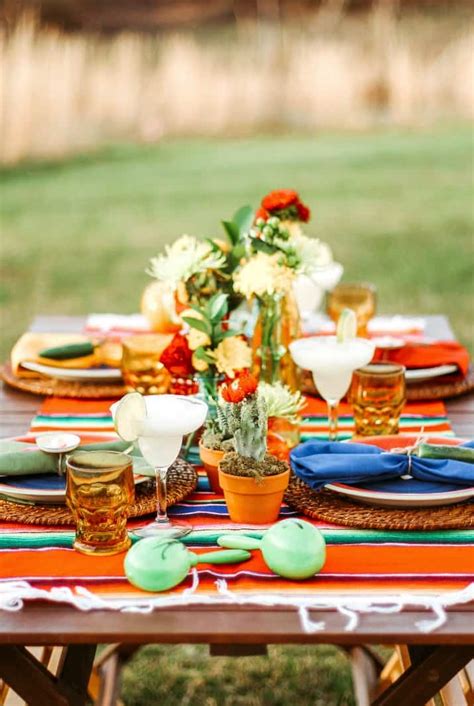 Mexican Theme Dinner Party Tablescape - Celebrations at Home