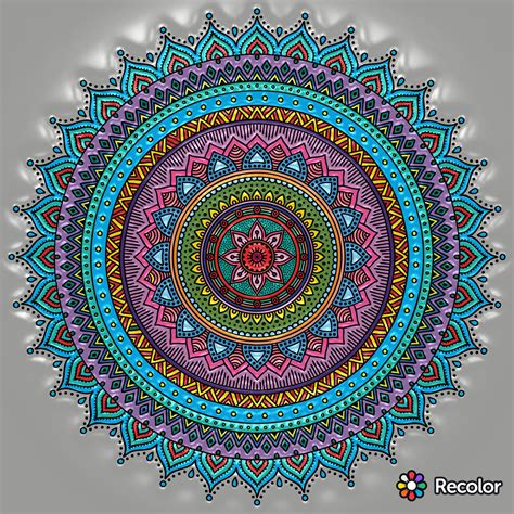 Pin by GAD on RecolorApp | Mandala art, Sharpie drawings, Mandala coloring