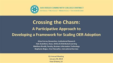 Crossing the Chasm A Participative Approach to Developing