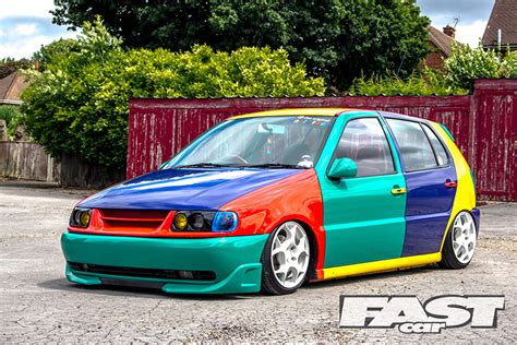 Modified Harlequin VW Polo - Fast Car