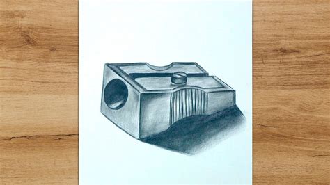 How to Draw a Sharpener step by step | Realistic Pencil Sharpener ...