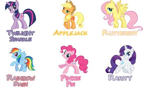 several different types of pony stickers on a white background with the ...