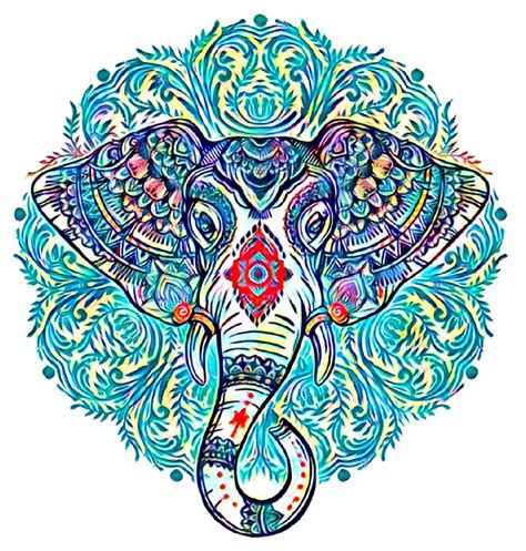 Hindu Elephant Art