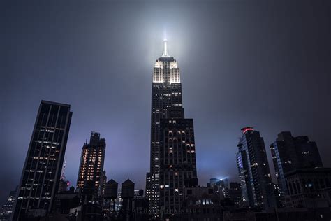 New York City, Night Empire State Building Cityscape Photography ...