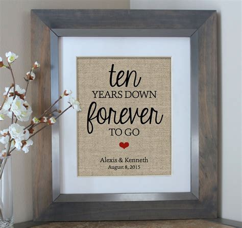 The Best 10 Year Wedding Anniversary Gift Ideas for Couple - Home ...