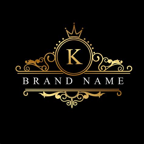 K Initial Letter Luxury Logo template in vector art for Restaurant ...