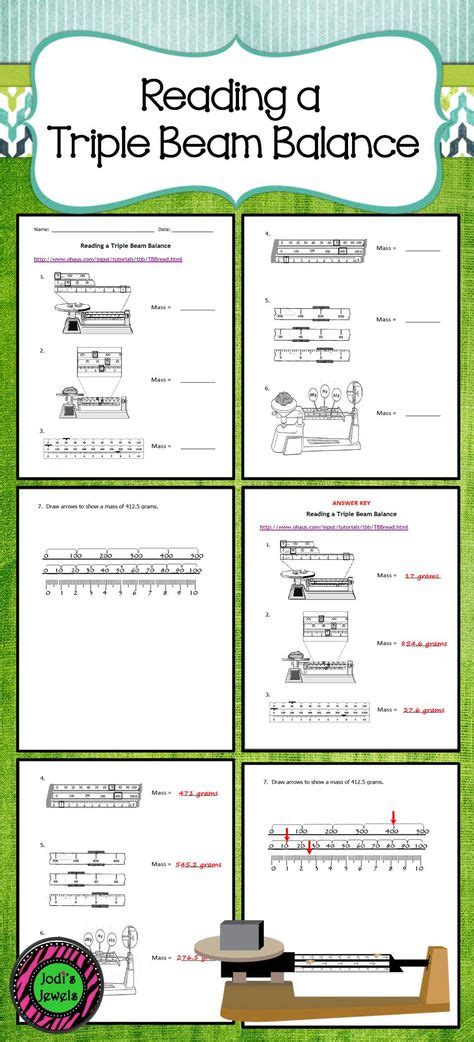 Triple Beam Balance Practice Worksheet