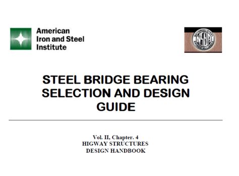 STEEL BRIDGE BEARING SELECTION AND DESIGN GUIDE by AISI - Civil MDC