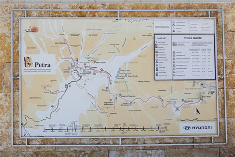 Ancient Petra Jordan Map