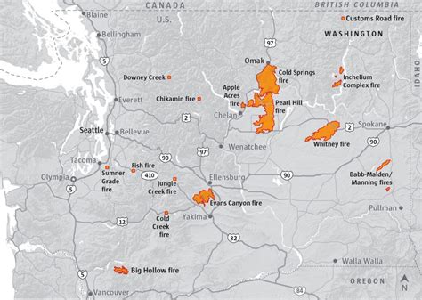 Seattle Wildfires Map