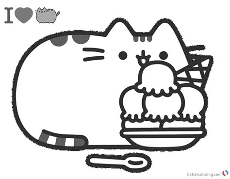 Pusheen Coloring Pages - Effy Moom