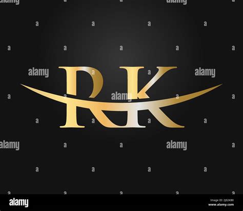 Initial Monogram Letter RK Logo Design Vector. RK Logo Design Template ...