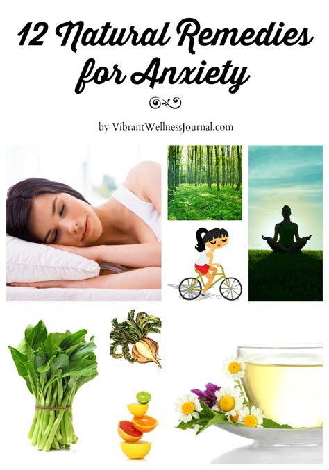 12 Natural Remedies for Anxiety collage - Vibrant Wellness Journal