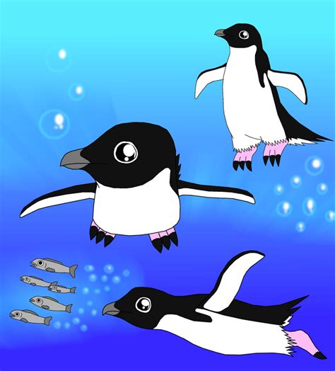 Adelie penguins swimming by Enricthepenguin92 on DeviantArt