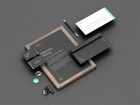 Free stationery mockup - Mockups Design