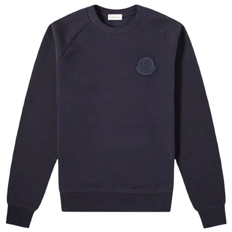 MONCLER PATCH LOGO NAVY SWEATSHIRT - Utopia Designer