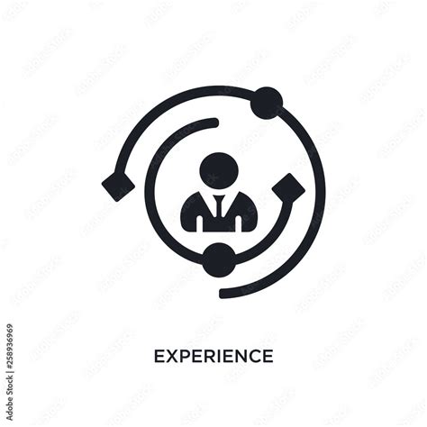 black experience isolated vector icon. simple element illustration from ...