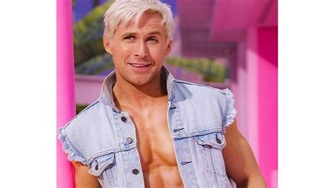 Ryan Gosling sports blonde hair as he debuts Ken for 'Barbie' movie