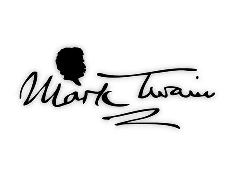 Mark Twain Signature Wall Art: Adhesive Vinyl Letters Wall - Etsy