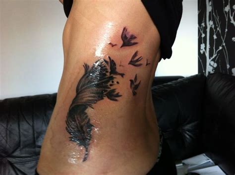 Feather tattoo dove tattoos | Girl tattoo | Pinterest