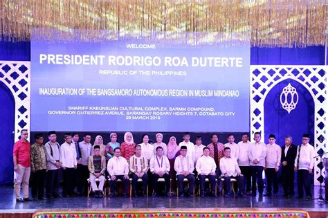 Duterte leads inauguration of Bangsamoro Government