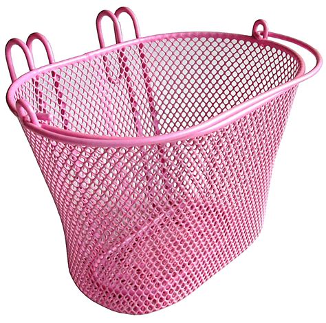 Girl Bike Basket w Front Hook Cute Little Wire Mesh Small Bicycle ...