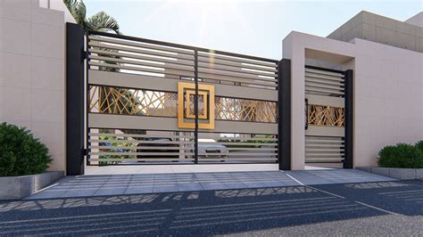 MODERN GATE DESIGN on Behance | Home gate design, House gate design ...