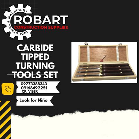 CARBIDE TIPPED TURNING TOOLS SET, Commercial & Industrial, Construction ...