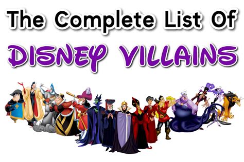 All Disney Villains Names