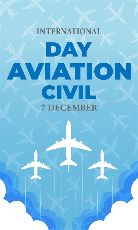 International civil aviation day 14417647 Vector Art at Vecteezy