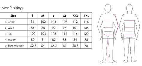 Men's Clothing & Accessories: Men's Pants Waist Size Chart