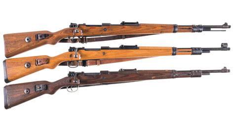 Three World War II German Military Bolt Action Rifles