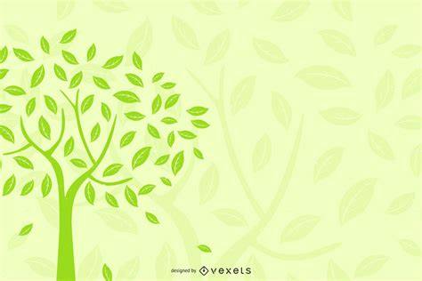 Eco-Friendly Silhouette Tree Background Vector Download