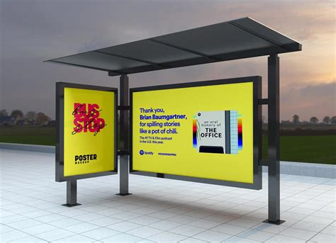 Free Bus Shelter Poster & Billboard Mockup PSD - Good Mockups