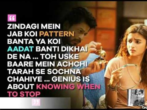 Love You Zindagi - Dear Zindagi | Alia | Shah Rukh Khan | quotes video ...