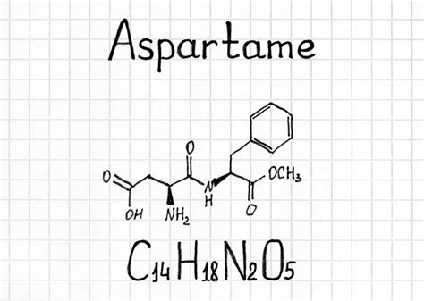 Chemical formula of Aspartame. - Cannabidiol 360