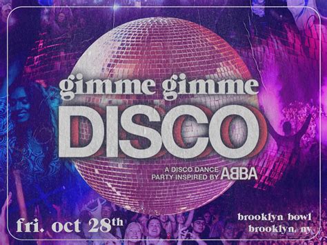 Gimme Gimme Disco - A Dance Party Inspired by ABBA | Brooklyn Bowl