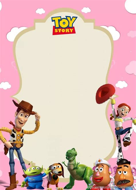 (FREE PRINTABLE) – Toy Story Birthday Invitation Template | Toy story ...