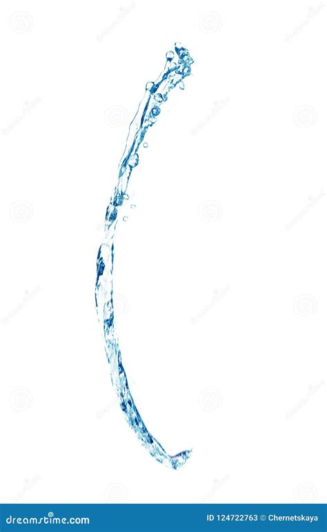 Beautiful Water Splash Isolated on White Stock Image - Image of liquid ...