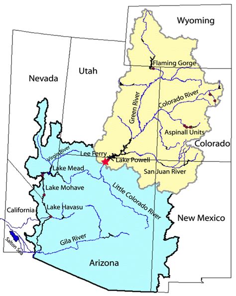 Upper Colorado River Basin Map