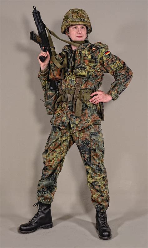 Military - uniform German soldiers flecktarn - 03 by MazUsKarL # ...